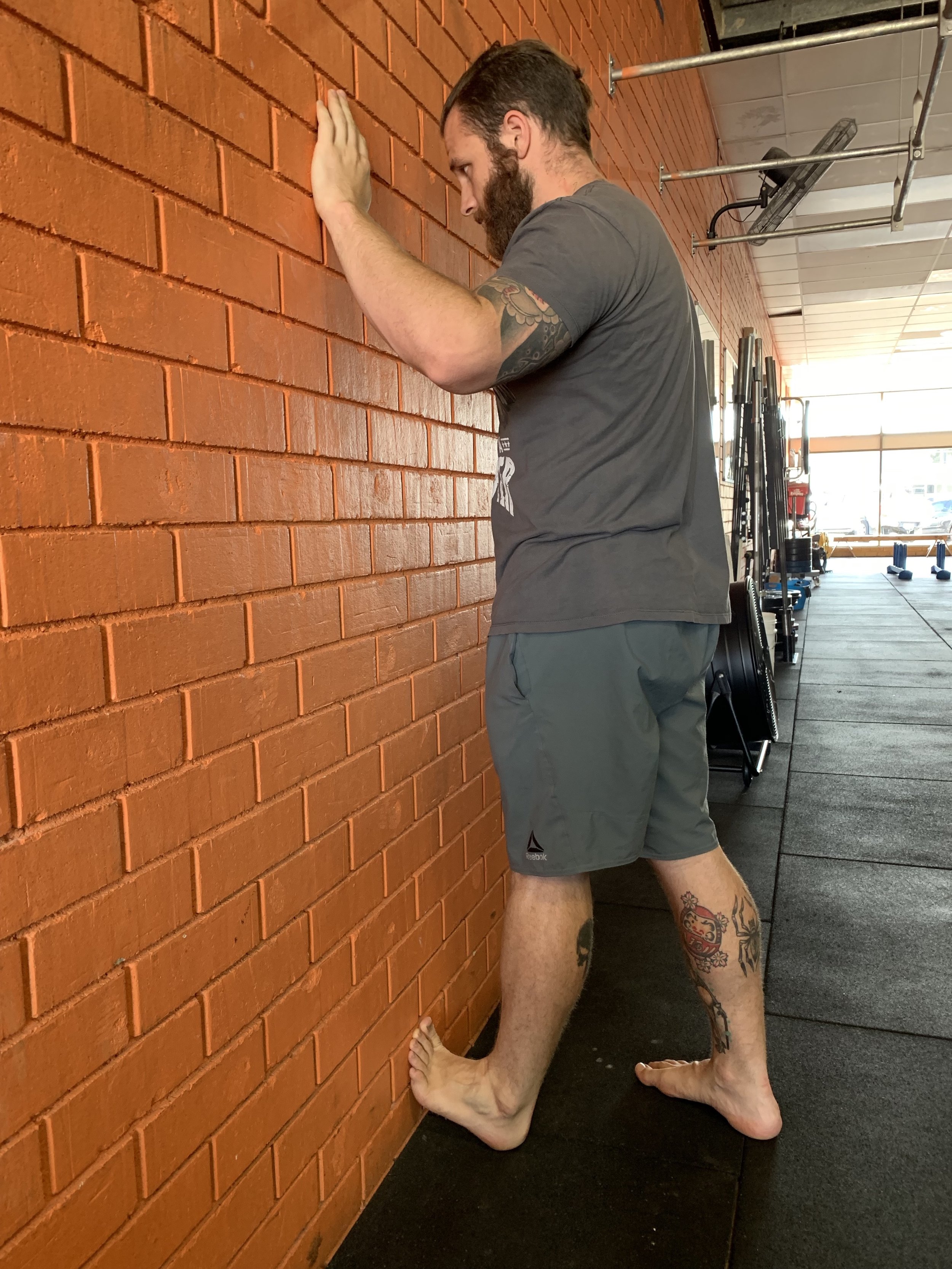 Stretching the gastrocnemius